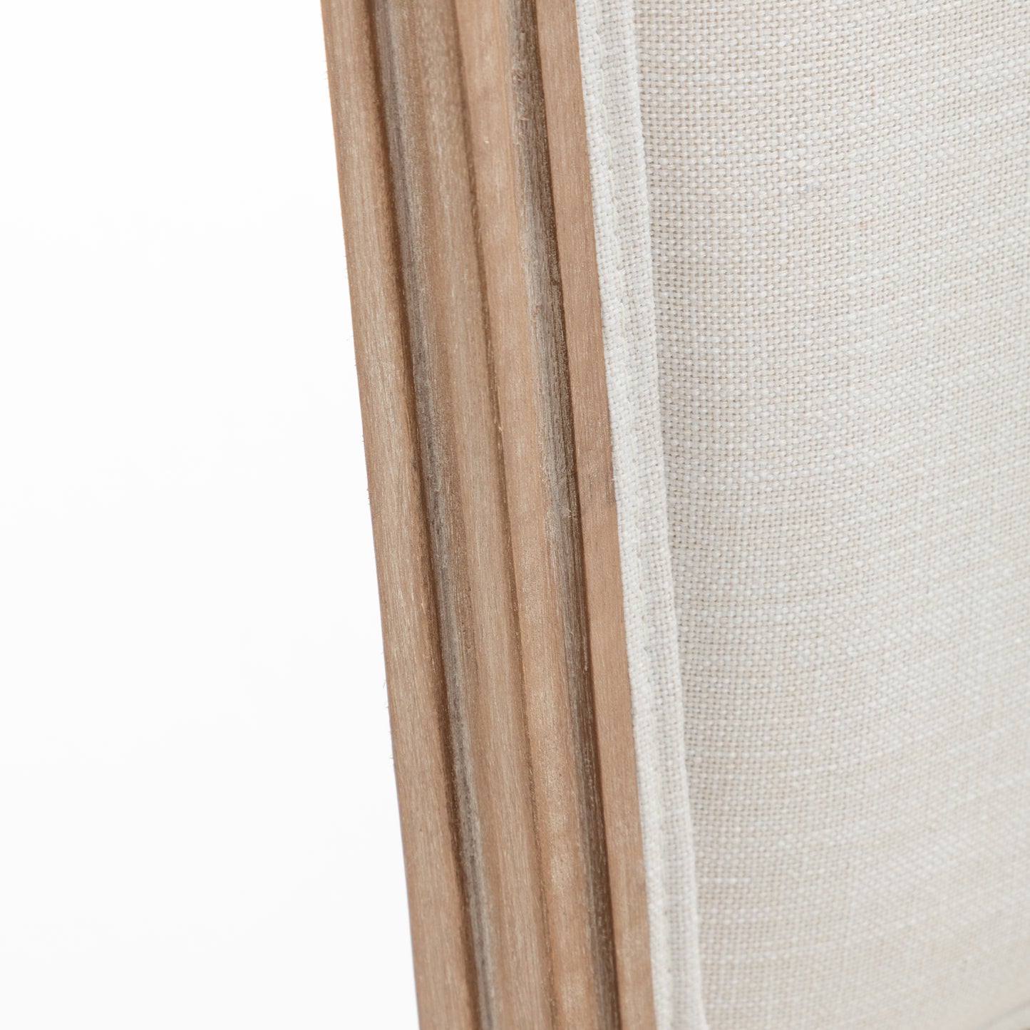 Farmhouse Dining Chairs - Solid Wood Frame with Cushioned Seat, Set of 2, Beige