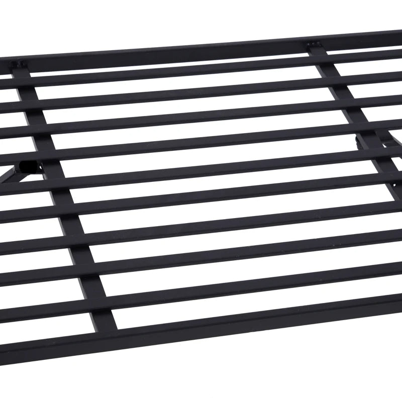 Outdoor Metal Trellis Arbor with Garden Bench for Climbing Plants, Black, 484 lbs Capacity