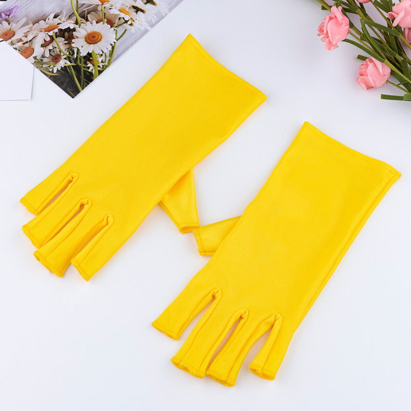 UV Protection Manicure Gloves - Half-Finger, 2 Pair