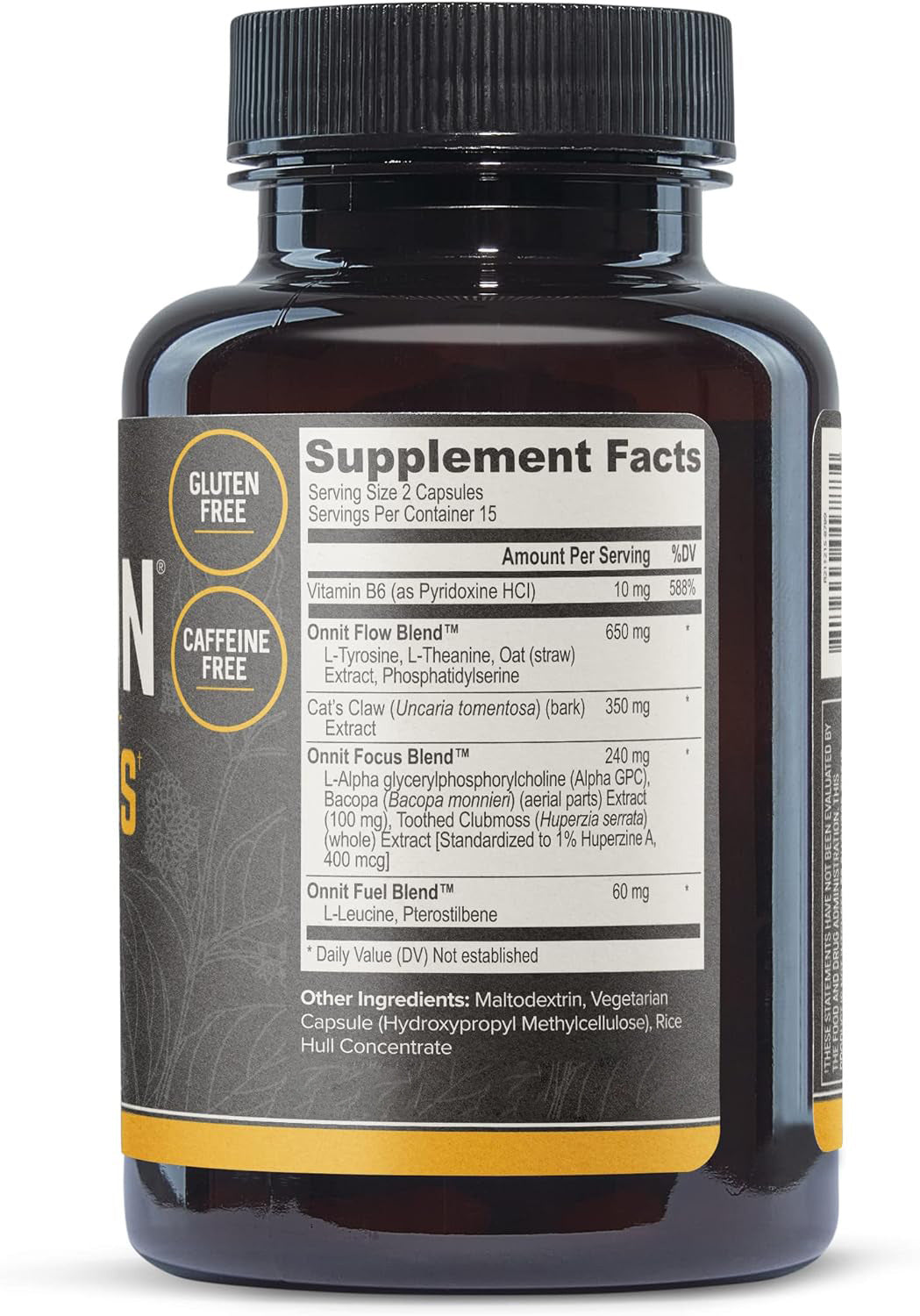 Brain Support Supplement Capsules - 30 Tablets