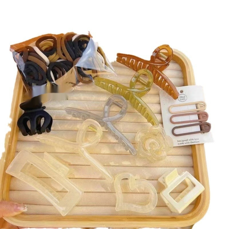 32-Piece Hair Clip Set - Assorted Acrylic Hair Accessories for Unisex