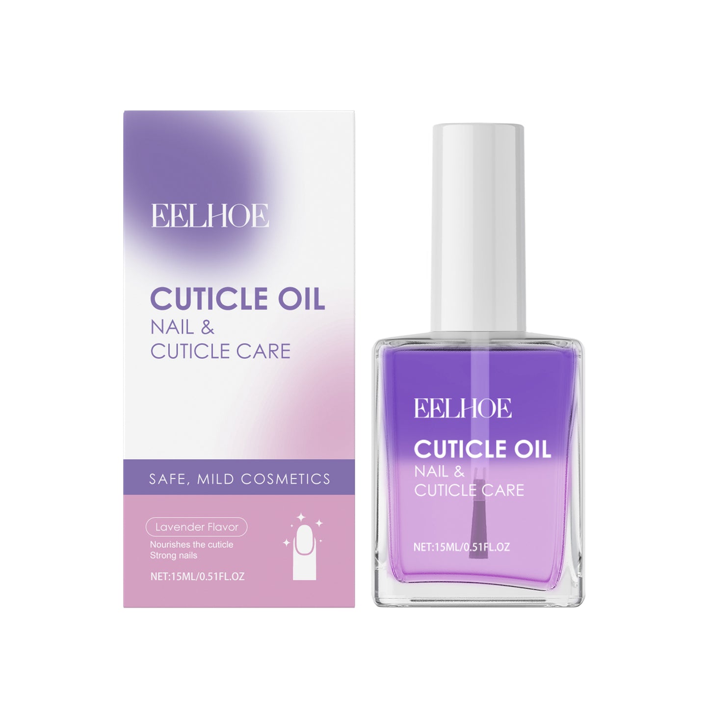 Double-Layer Nail Cuticle Oil with Vitamin E for Nail Repair & Softening