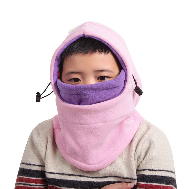 Children's Polar Fleece Thermal Wind Mask - All Match, Warm & Trendy for Kids