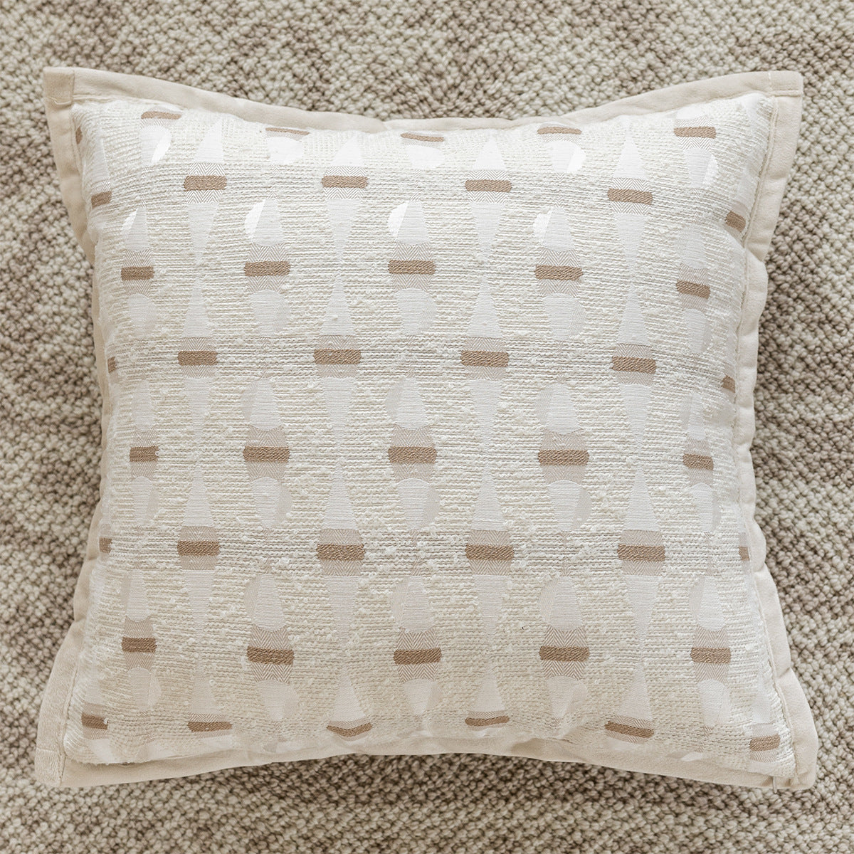 French-Style Sofa Pillowcase Set with Lumbar Support and Plush Backrest