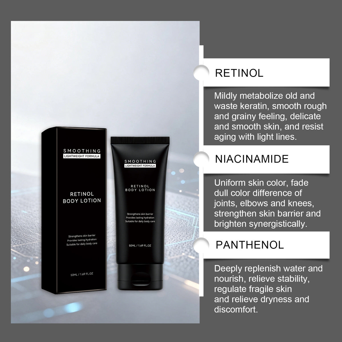 Retinol Body Lotion – Moisturizing & Smoothing 50ml