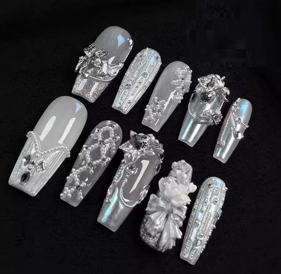 Professional Manicure Nail Tips Set - Custom Sizes for Nail Art & Beauty