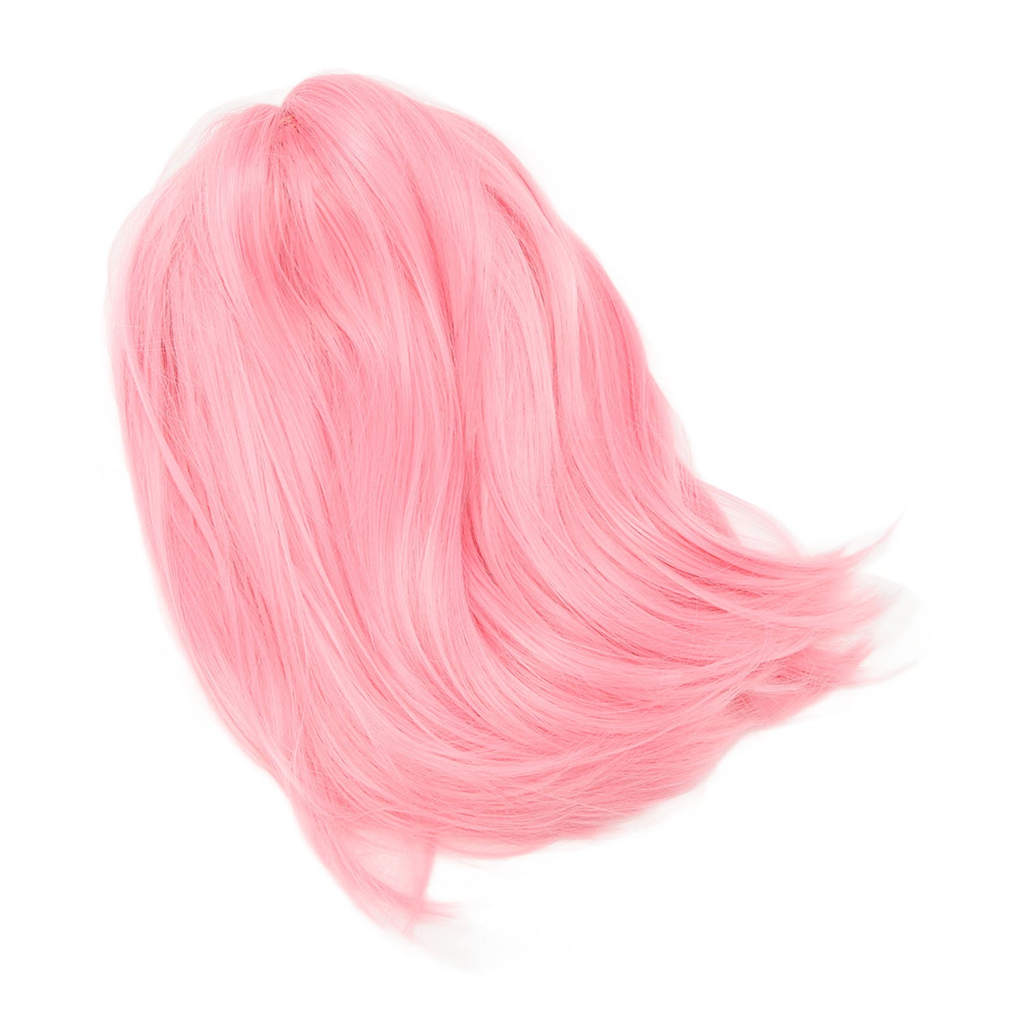 Short Pink Bob Wig with Bangs - Fluffy Synthetic Heat-Resistant Hair