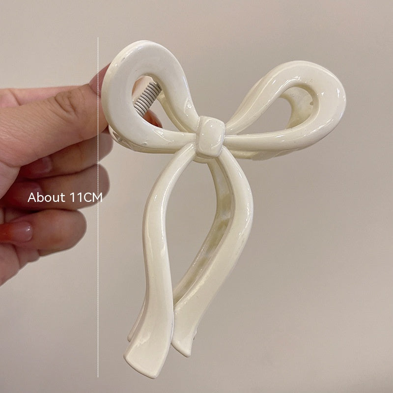 Acrylic Bow Claw Clip - Korean Style Hair Accessory