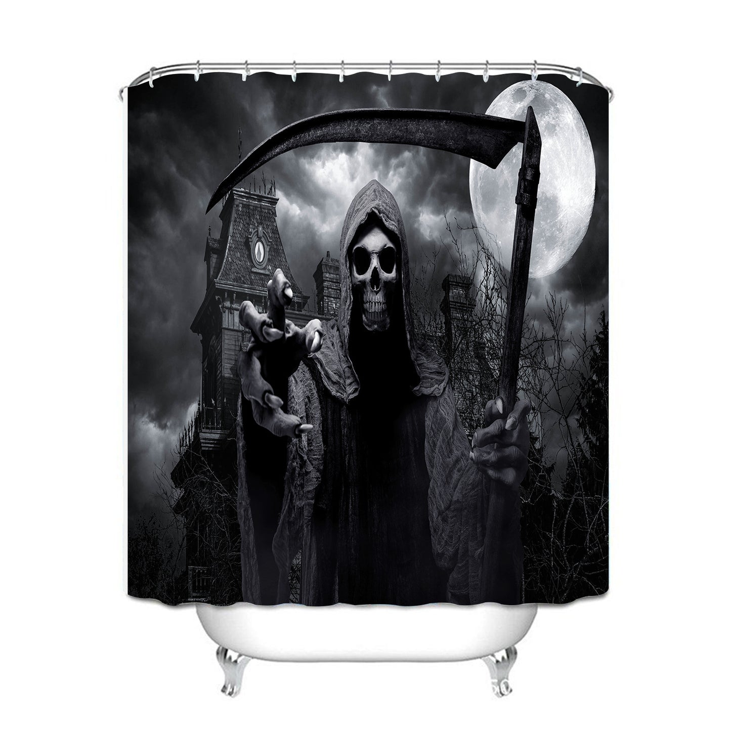 Waterproof Shower Curtain with Mildew Resistance - Cross Border North