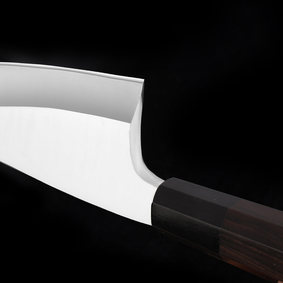 Japanese Sashimi Fish-Head Chef Knife - High Carbon Stainless Steel, Black, Round & Octagonal Handle Options