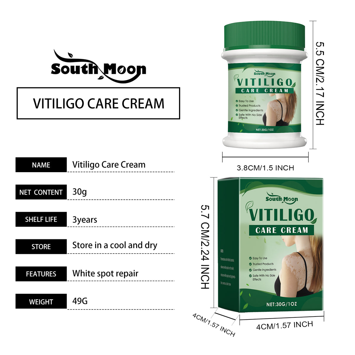 Body Skin Care Cream with Aloe & Mint 30g