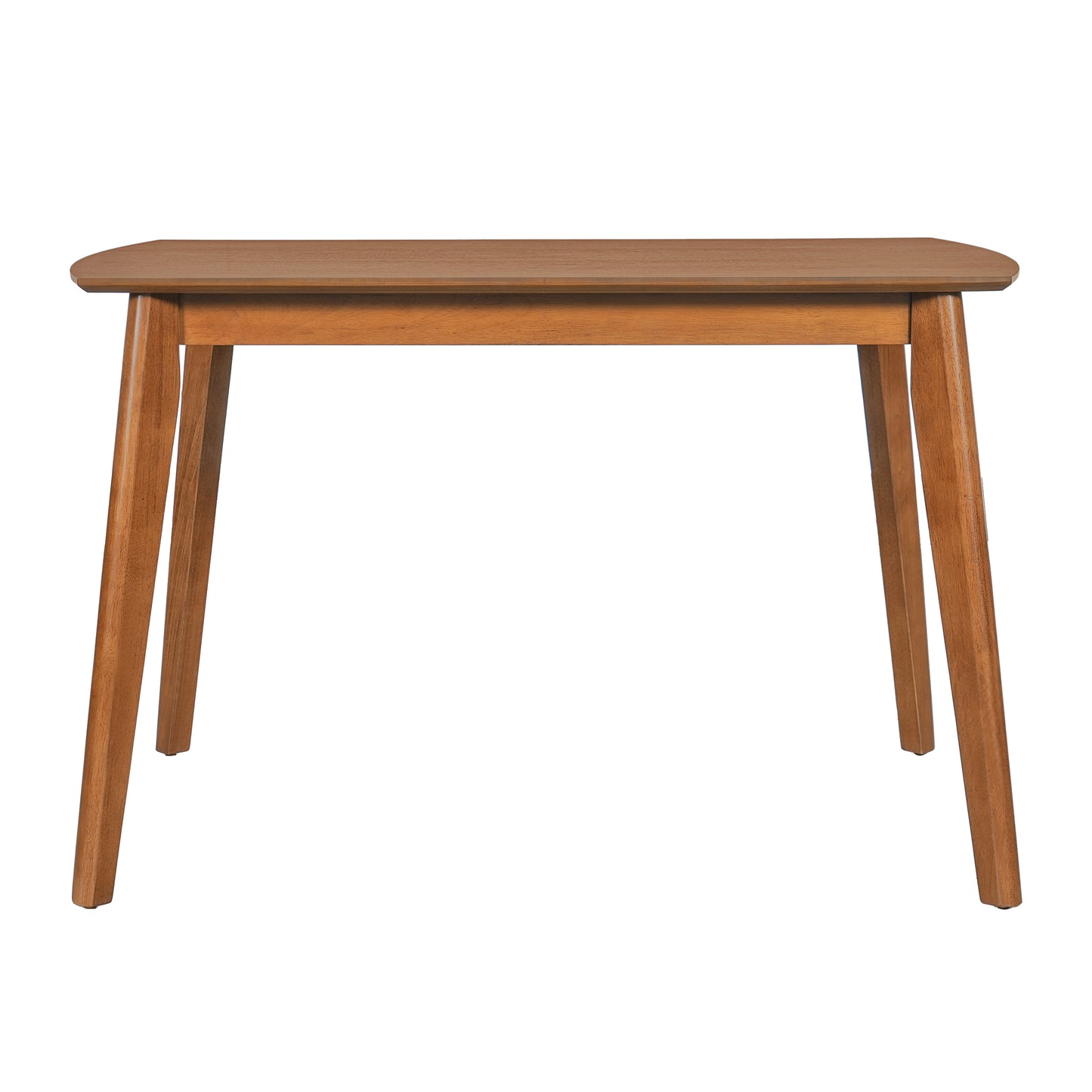 Farmhouse Dining Table Set for 4 with Upholstered Chairs - Brown & Beige