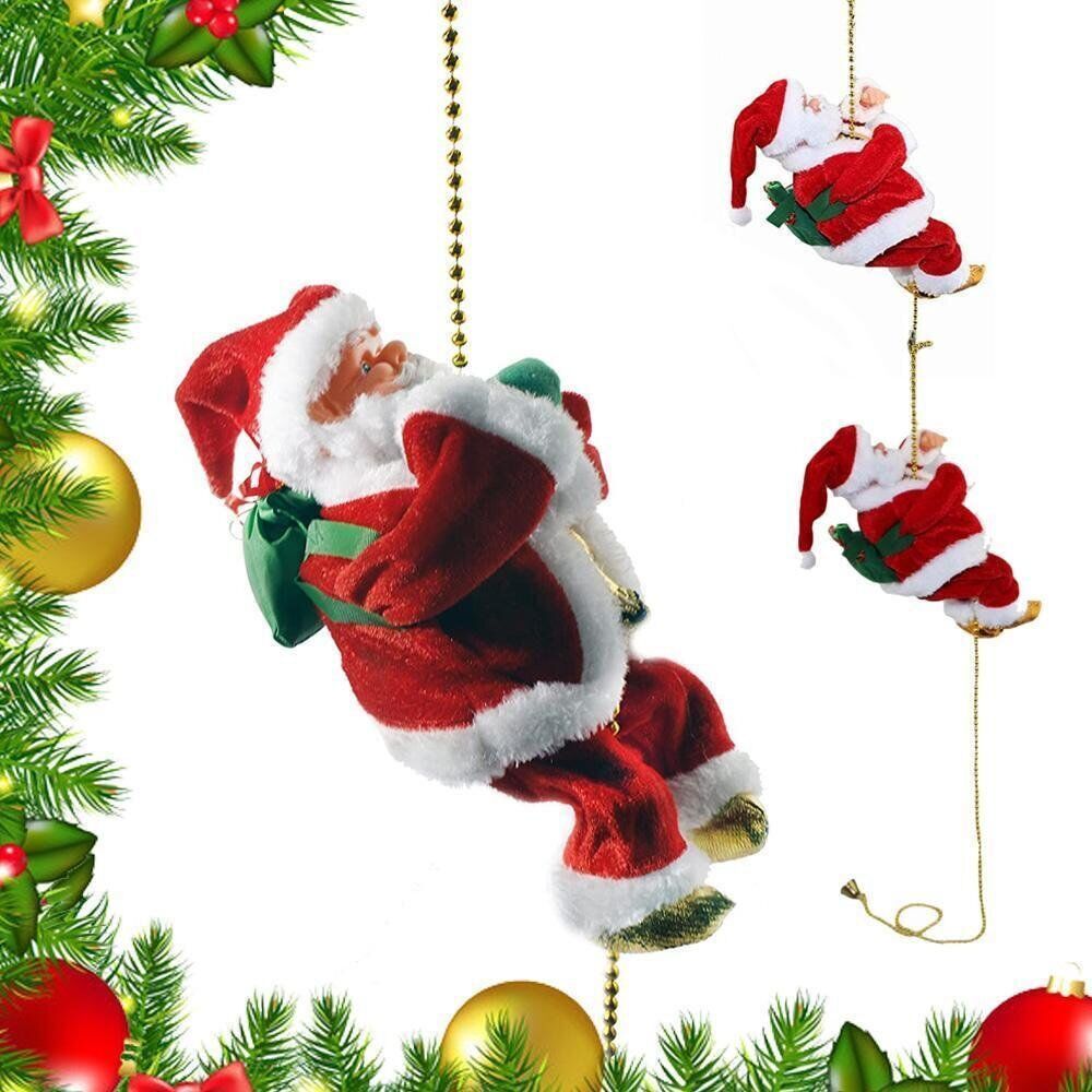 Electric Animated Santa Claus Climbing Toy - Christmas Decor