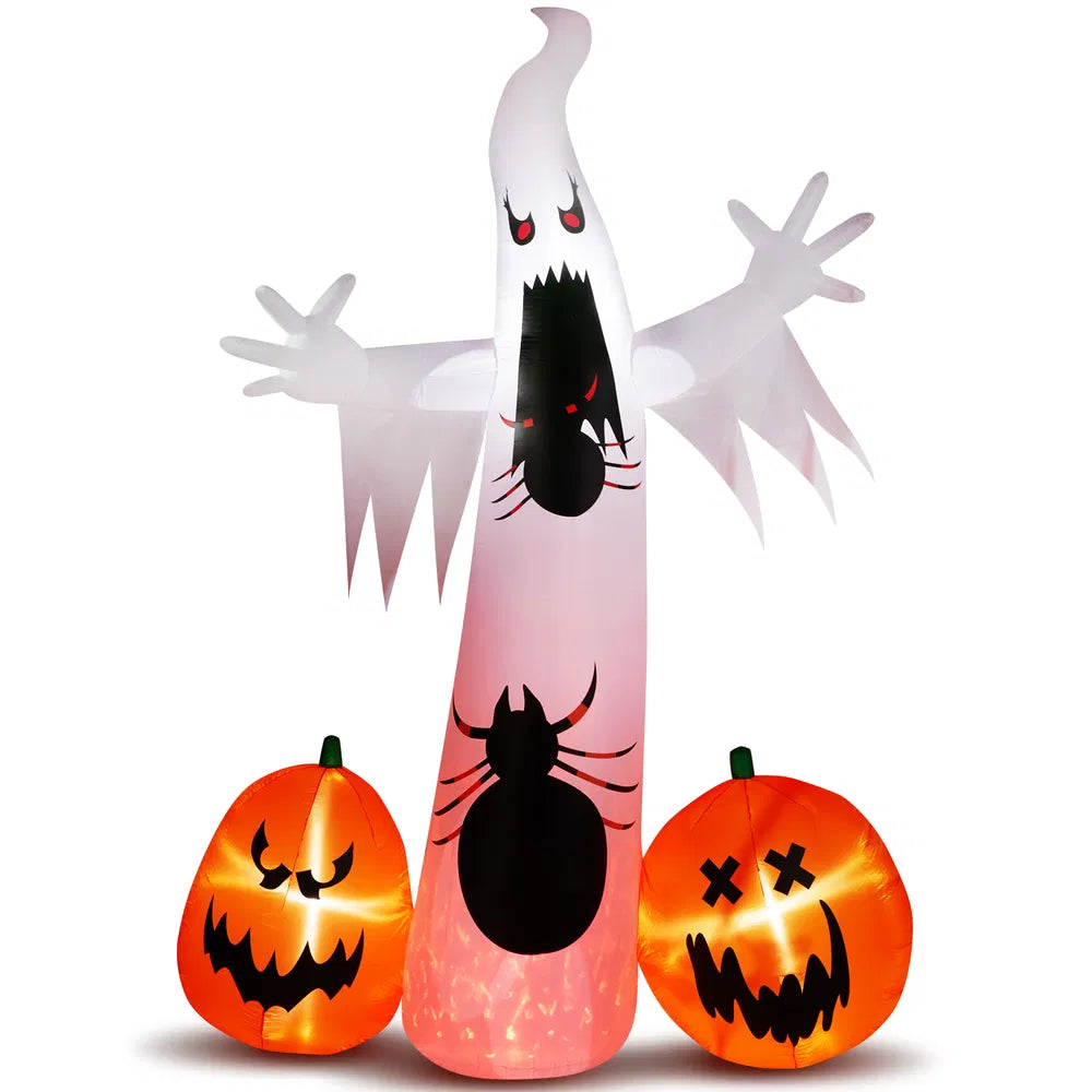 11.8 FT Halloween Inflatable Ghost Pumpkin Decoration