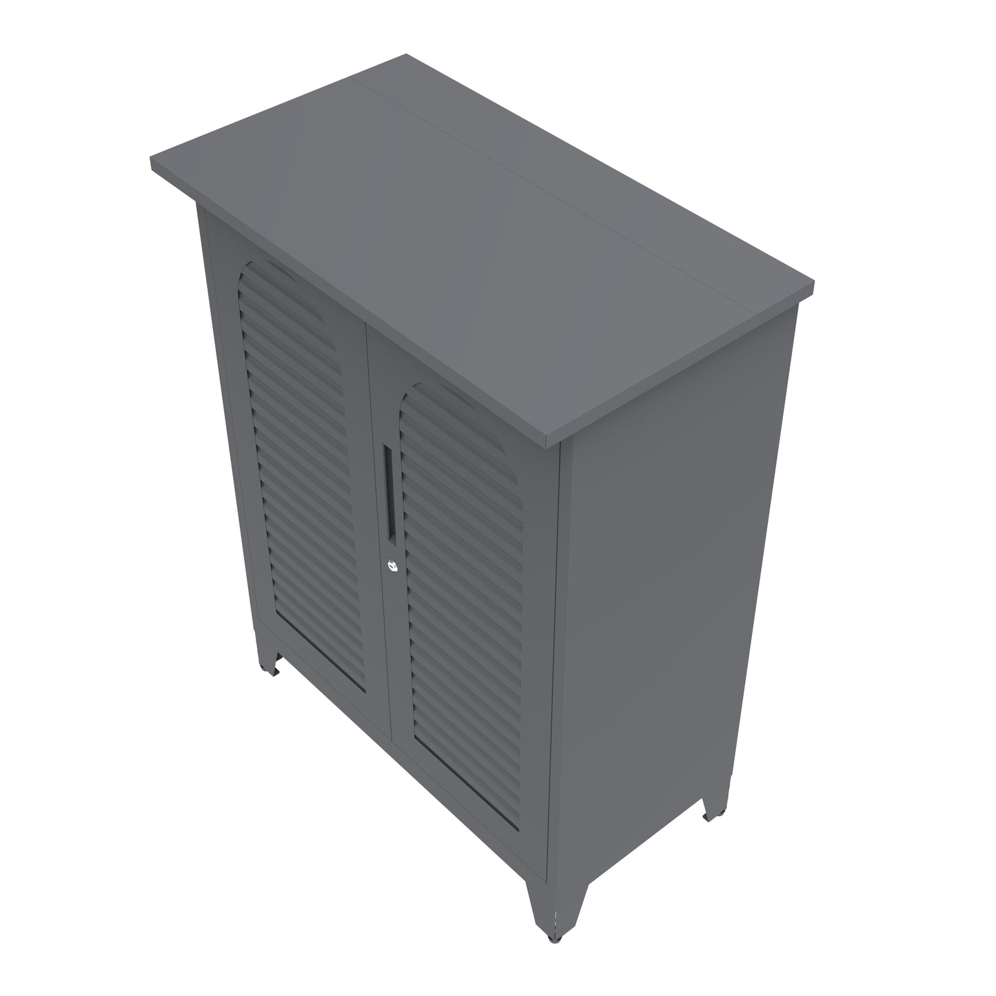 47'' Tall Metal Tool Storage Cabinet - Slate Finish