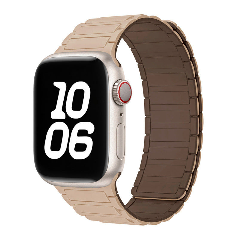 Magnetic Sports Silicone Watch Strap - Compatible with Apple Watch 38-49mm