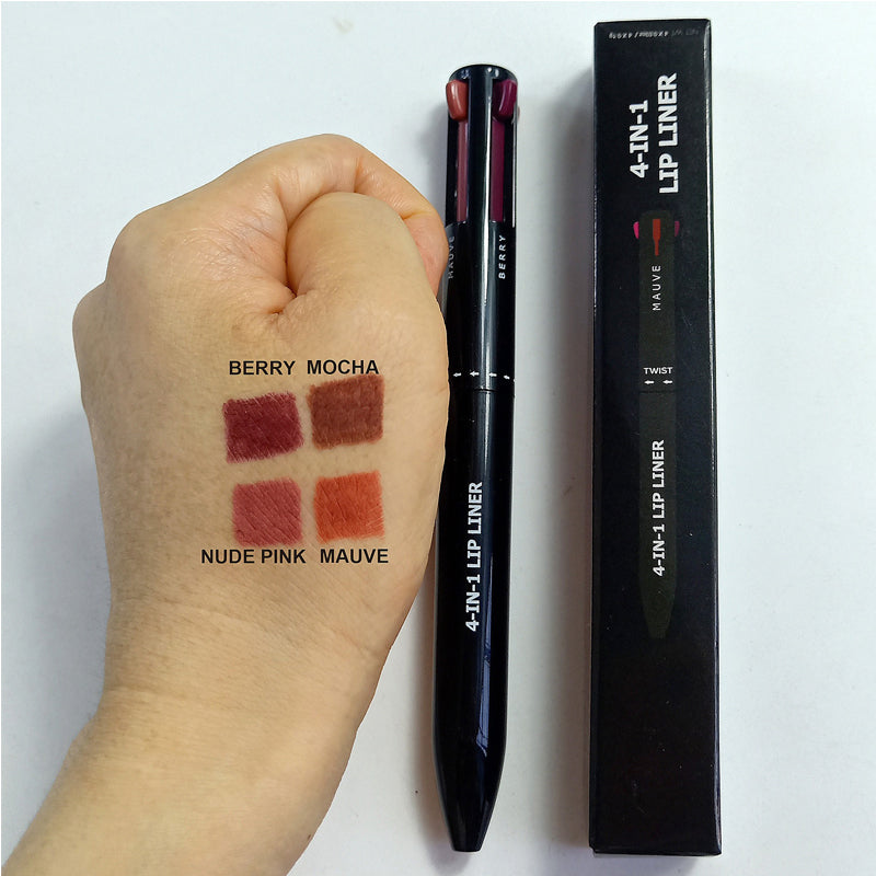 4-in-1 Multifunctional Makeup Pen - Eyeliner, Lip Liner, Eyebrow & Highlighter