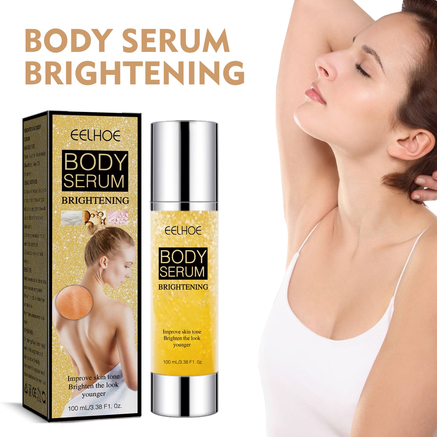 Brightening Body Serum for Dark Spots - Moisturizing Skin Tone Corrector