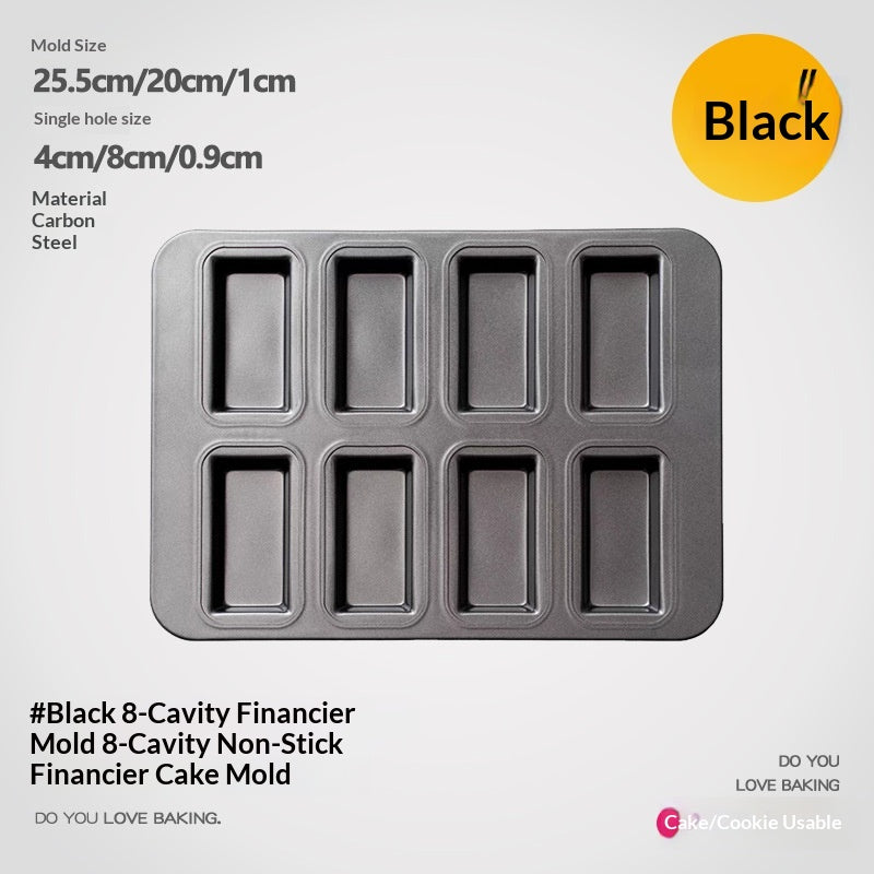 Square Baking Pan Mold Multiple Sizes Non-Stick Carbon Steel Kitchen Tool