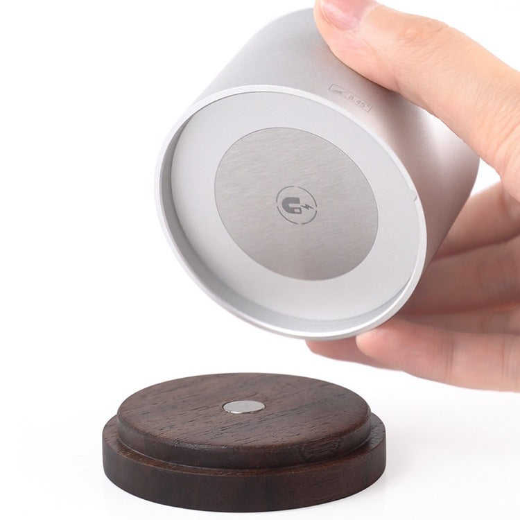 Universal Coffee Filter Paper Holder - Modern Aluminum & Wood Design