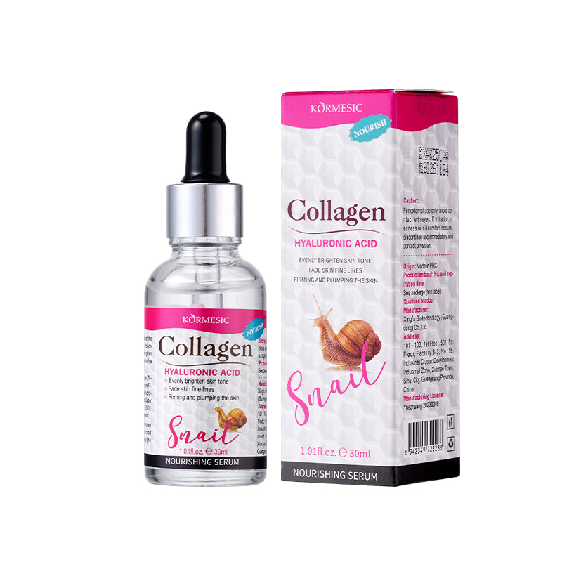 Snail Collagen & Hyaluronic Acid Facial Serum - Nourishing 30ml