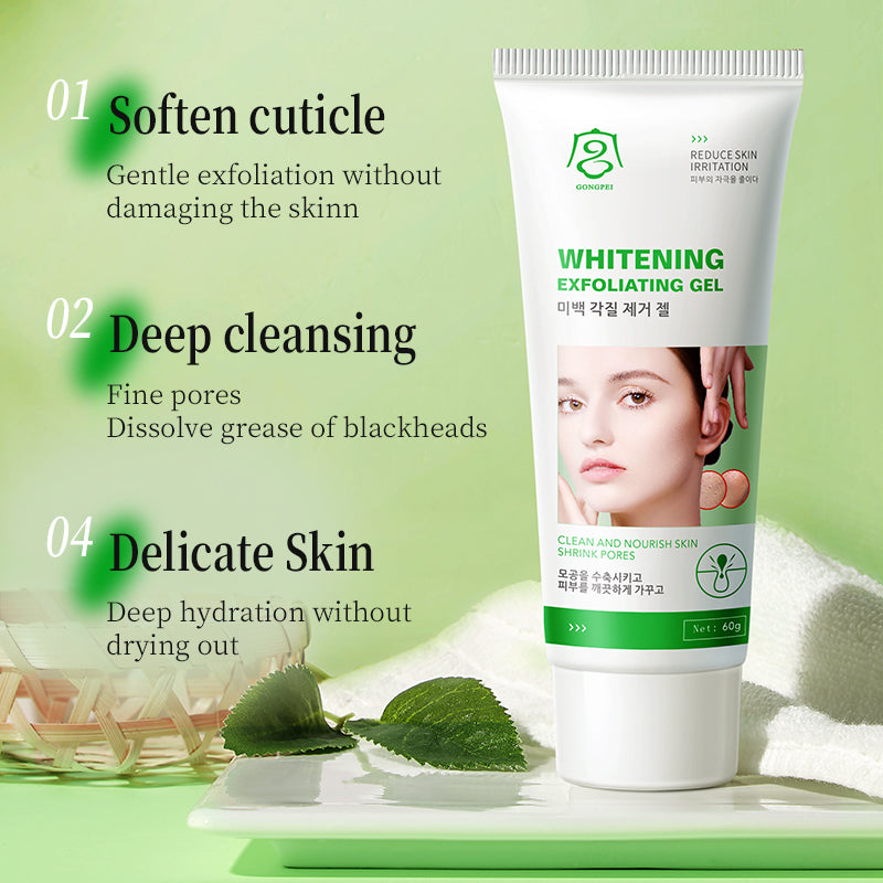 Whitening Exfoliating Gel 60g for Facial Care - Brightening Skincare Treatment