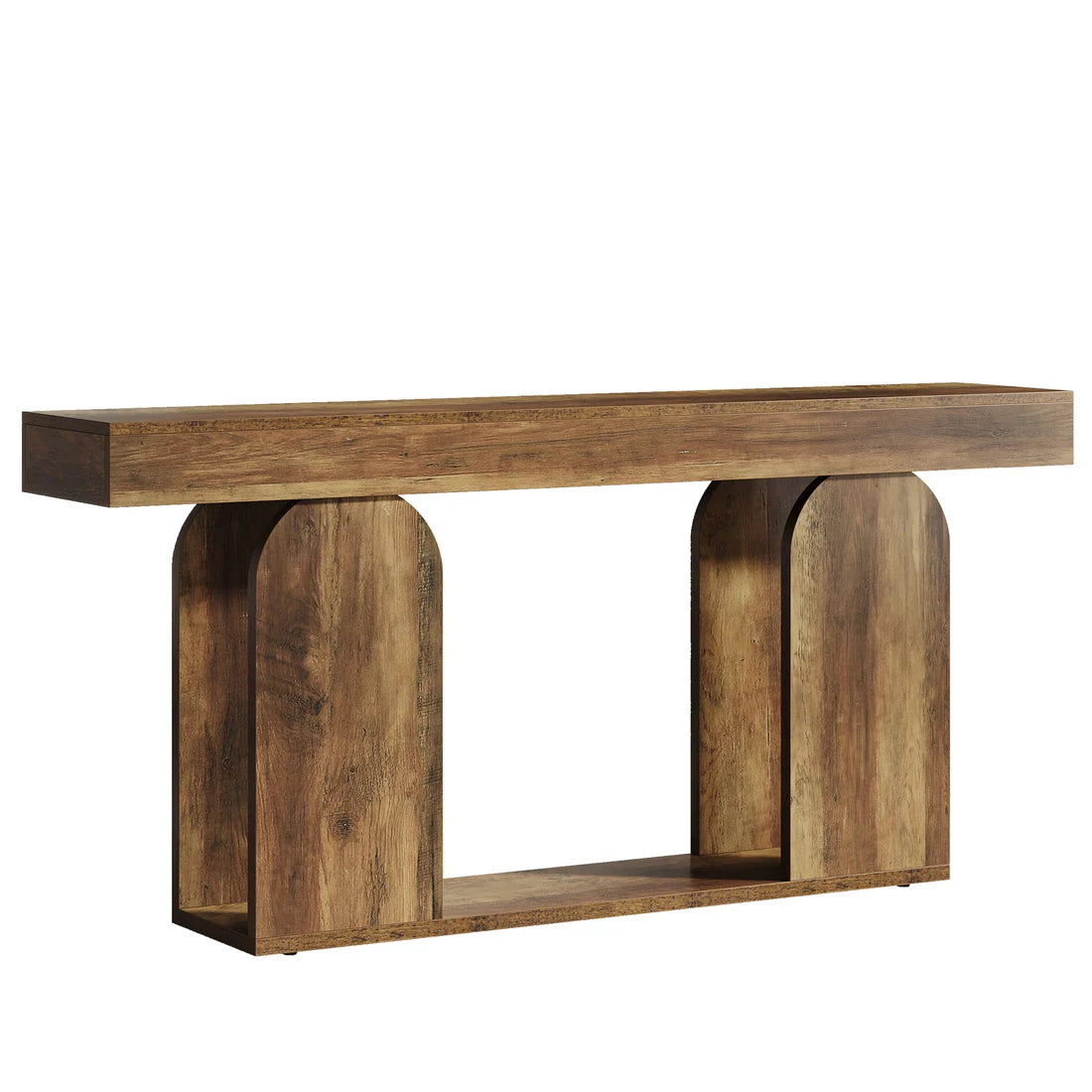 Rustic Brown Console Table - Versatile Hallway & Sofa Table