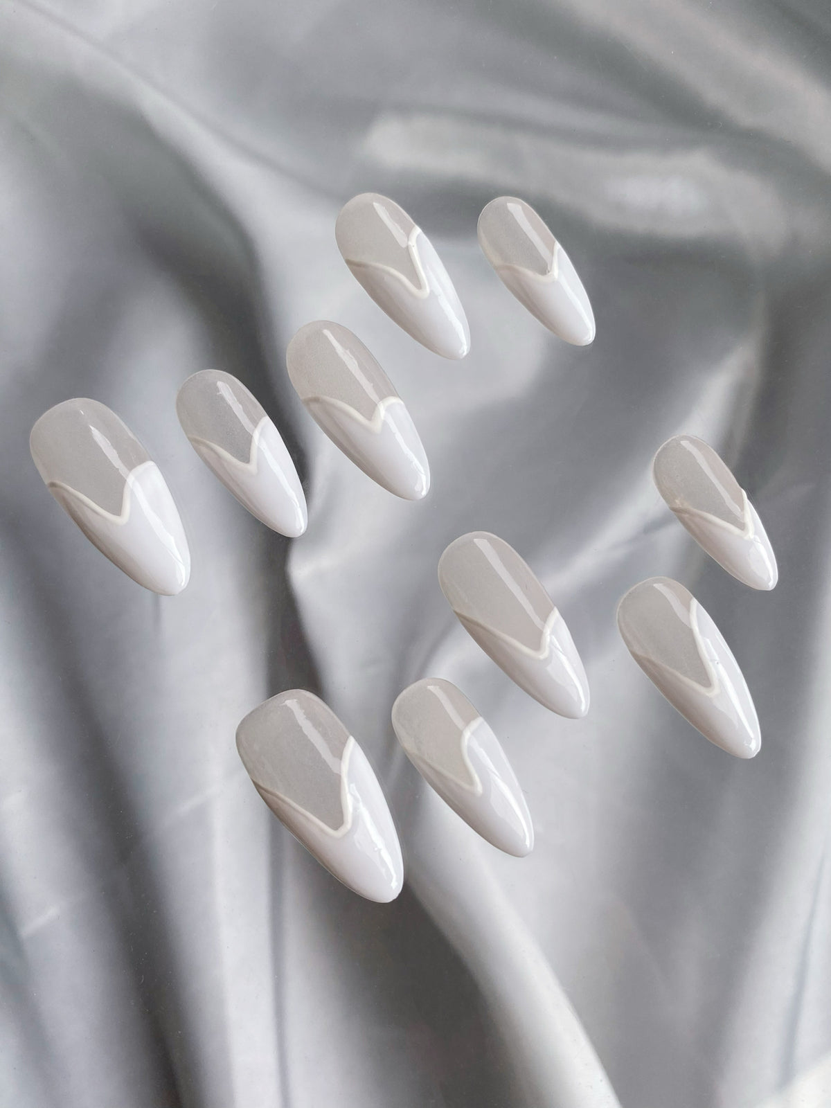 Nail Tips Advanced Finished Product with Variants - XS to L, 10 Pieces