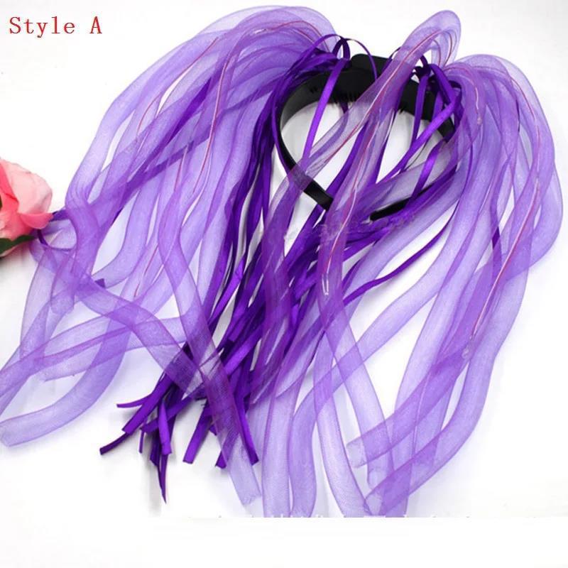 Glow LED Rave Hair Band with Light Up Braids Crown for Festivals & Parties
