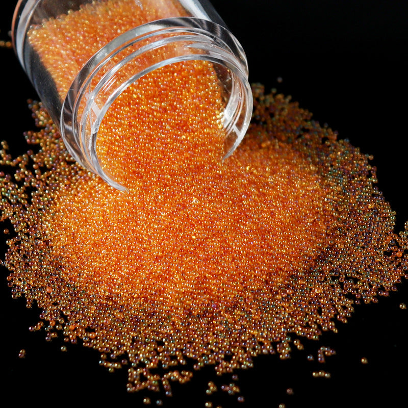 Micro Glass Bead Nail Art Decorations Non-Porous Bubble Ornaments