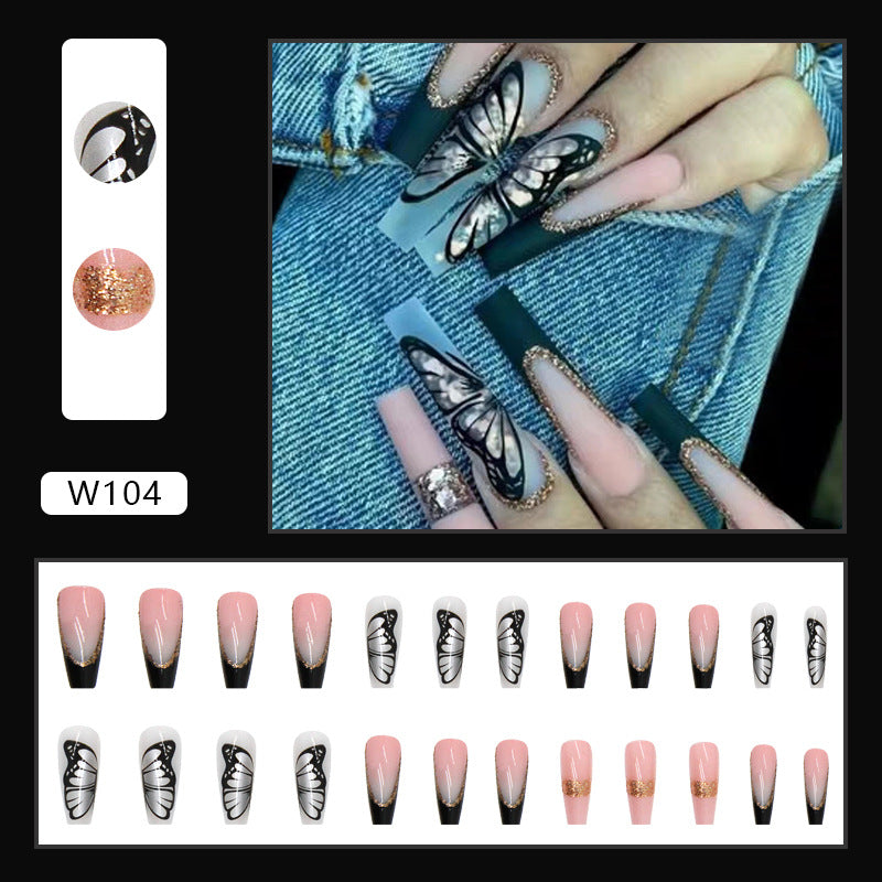 Removable Nail Art Patches - 24 Pieces Manicure Kit