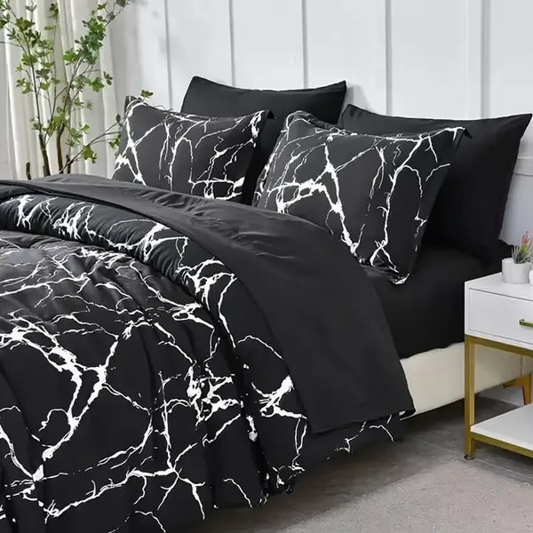 King Duvet Cover Set - 1 Duvet Cover & 2 Pillowcases - Geometry