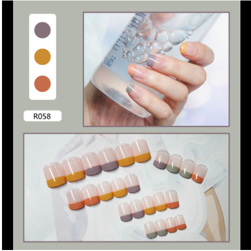 Fake Nail Art Patches - Wearable Nail Decorations for DIY Manicure