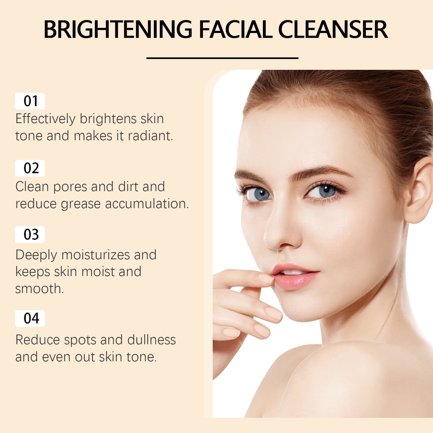 Turmeric Facial Cleanser with Built-in Brush Head for Acne Control