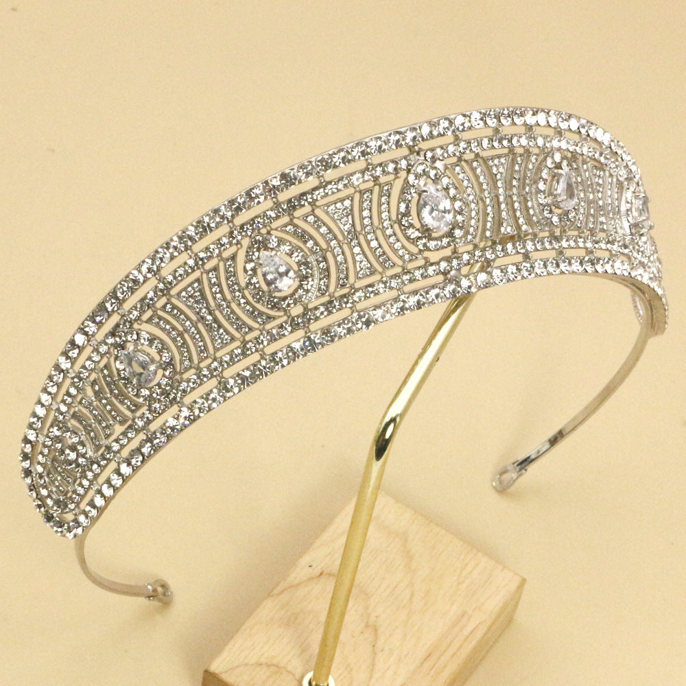 Silver Wedding Crown Headdress