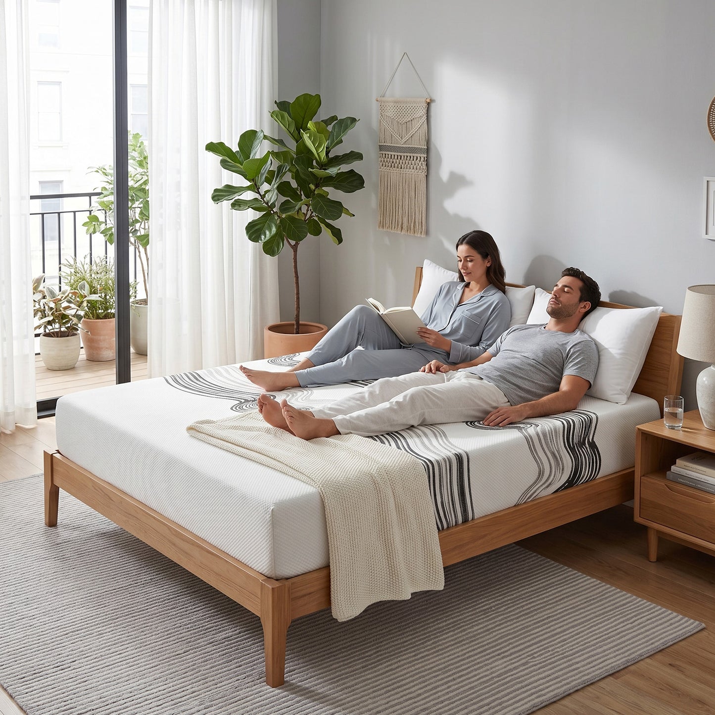 King Size 12 Inch Memory Foam Mattress for Cooling Comfort
