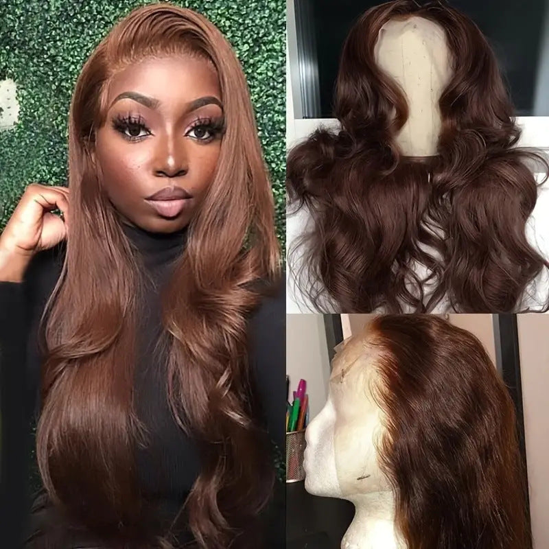 Large Wave Synthetic Wig for Women - Long Curls & Straight Styles, Multiple Colors