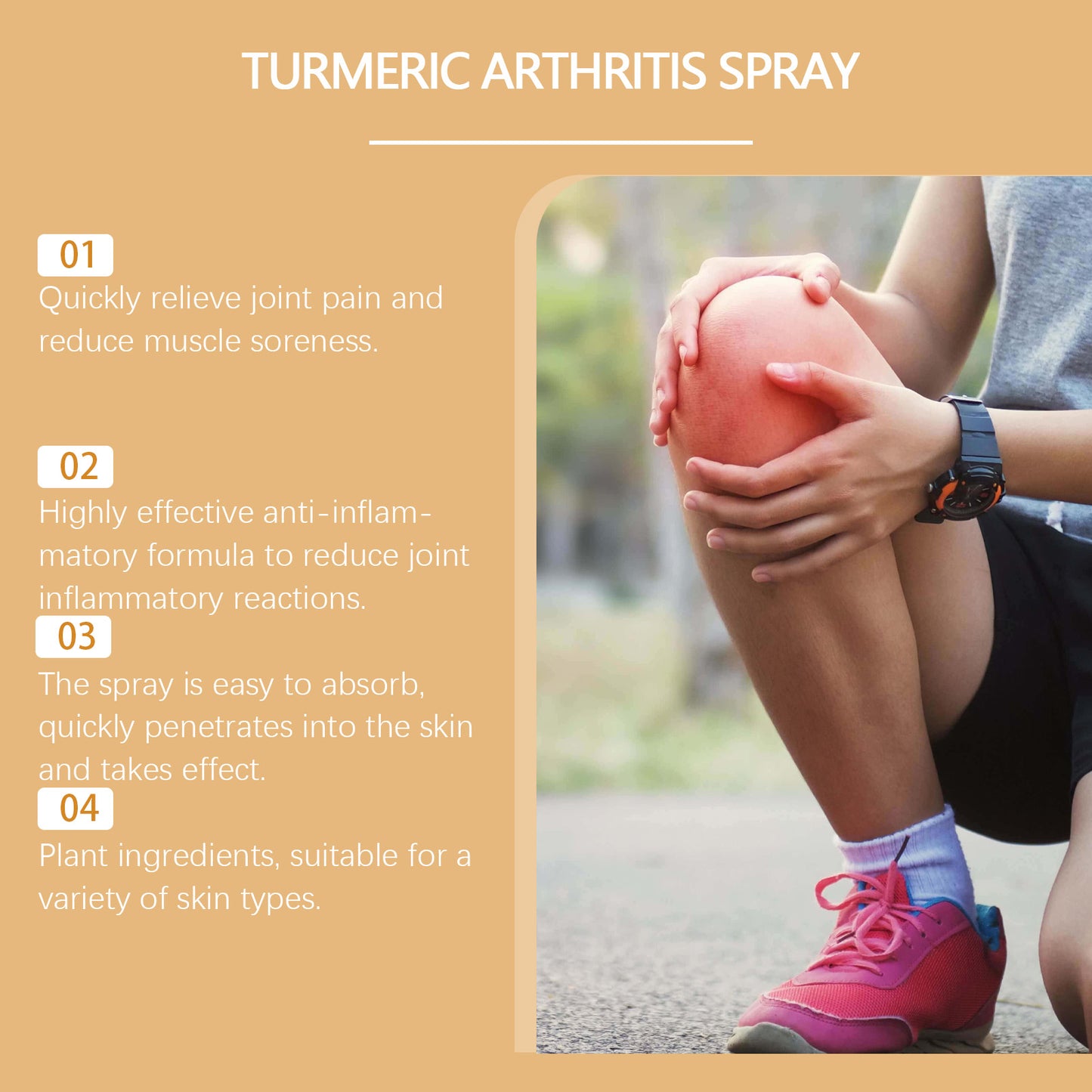 Turmeric Joint Pain Relief Spray - Natural Anti-Inflammatory Mist, 20ml