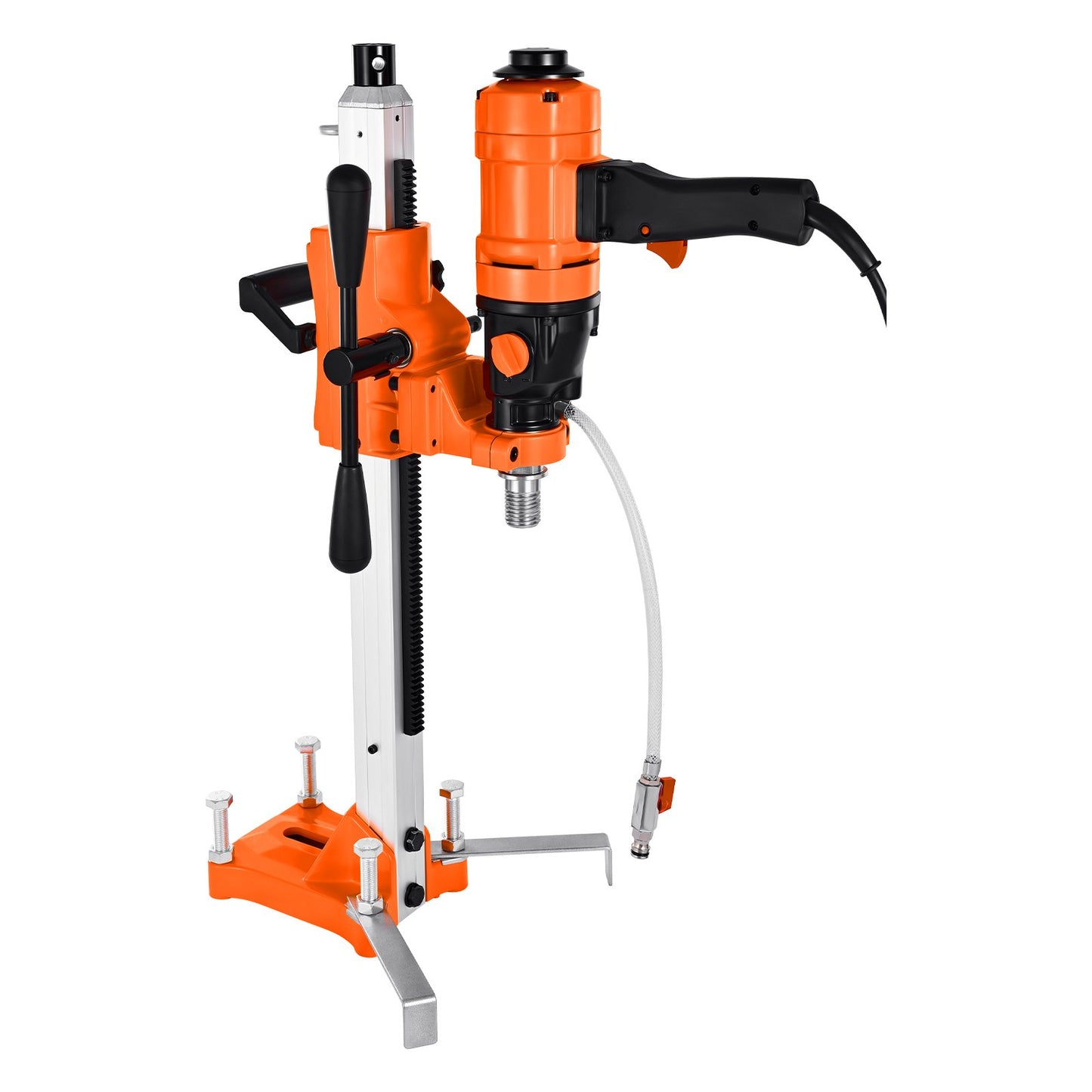 8-Inch Concrete Core Drill Machine with Stand - Handheld and Wet/Dry Drilling