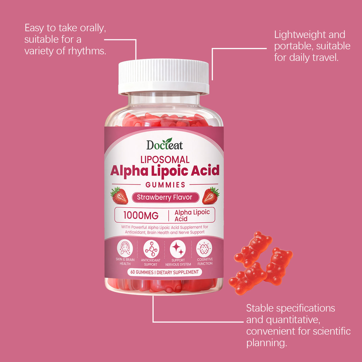 Vitamin C & Alpha Lipoic Acid Gummies - 60 Count