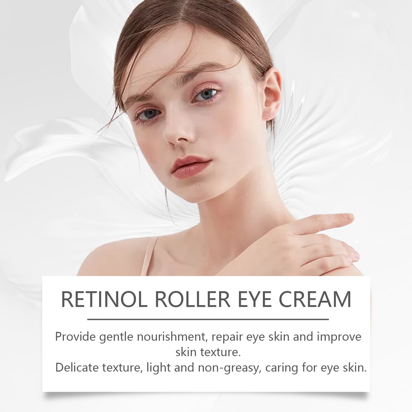 Retinol Eye Cream with Hyaluronic Acid for Fine Lines and Hydration