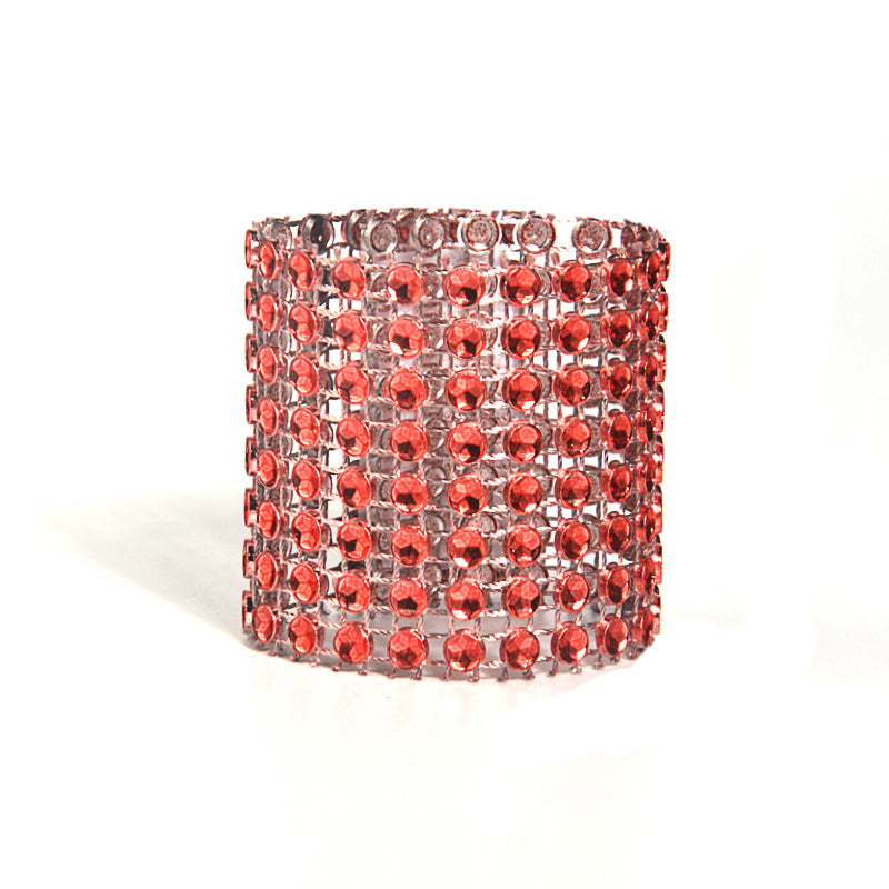 Set of 10 Napkin Rings for Hotel & Home Table Settings - Multiple Colors