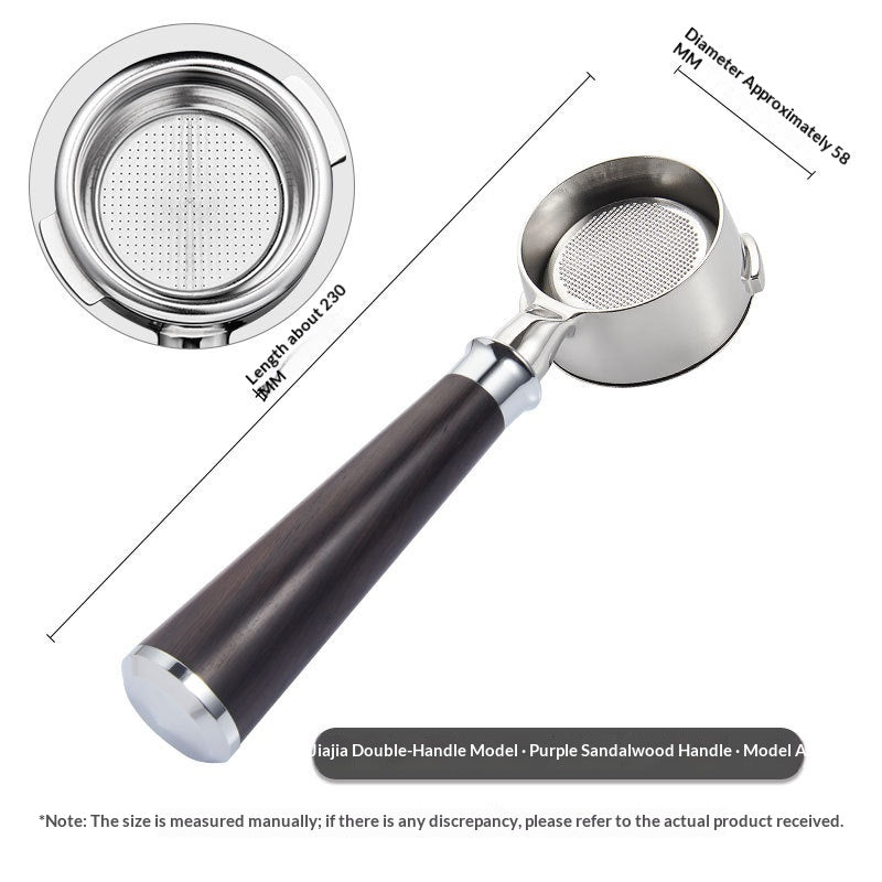 Italian-Style Coffee Machine Portafilter Bottomless Filter for Espresso