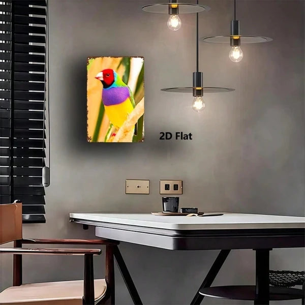 Metal Tin Wall Decoration - 20 cm x 20 cm