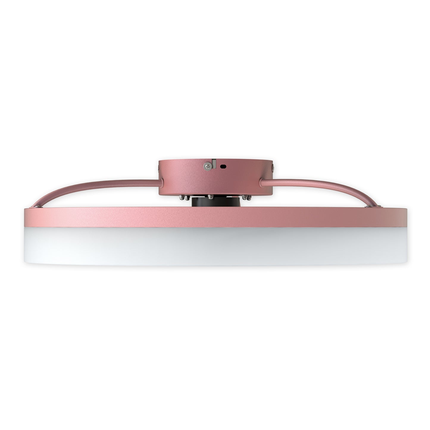 Dimmable LED Ceiling Fan with Lights - Modern Thin Design, Pink