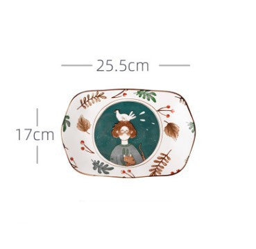 Ceramic Tableware Set Household Porcelain Dish and Bowl Collection
