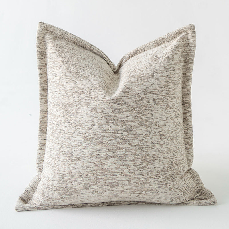 Oat Color Square Pillow Cover for Sofa & Living Room - 45x45cm