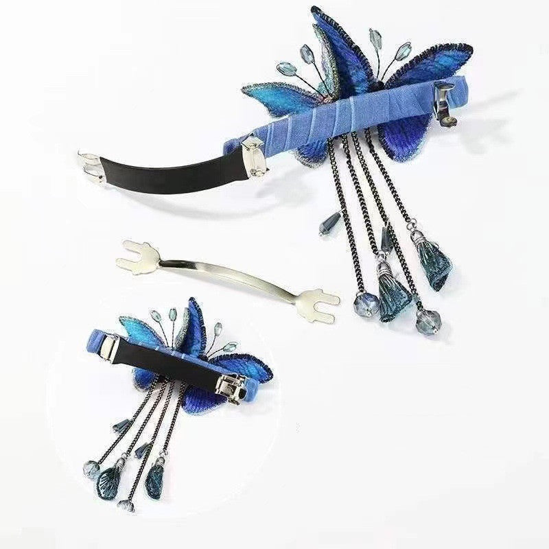 Elegant Butterfly Spring Hair Clip - Light Luxury Hair Accessories for Women