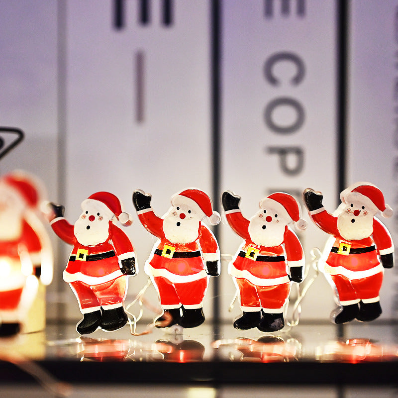 Christmas Santa Claus String Lights - Decorative Holiday LED Lighting