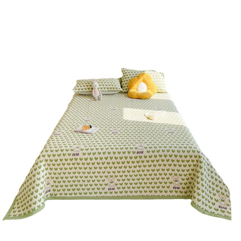 Three-Piece Quilted Bed Cover Set - Multiple Sizes & Patterns